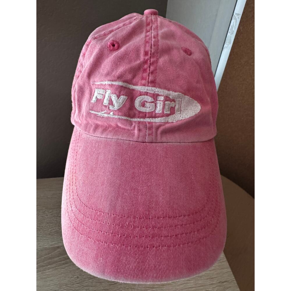 Anvil Fly Girl Pink Baseball Cap Adjustable Dad Hat